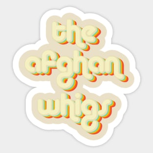 vintage color the afghan whigs Sticker